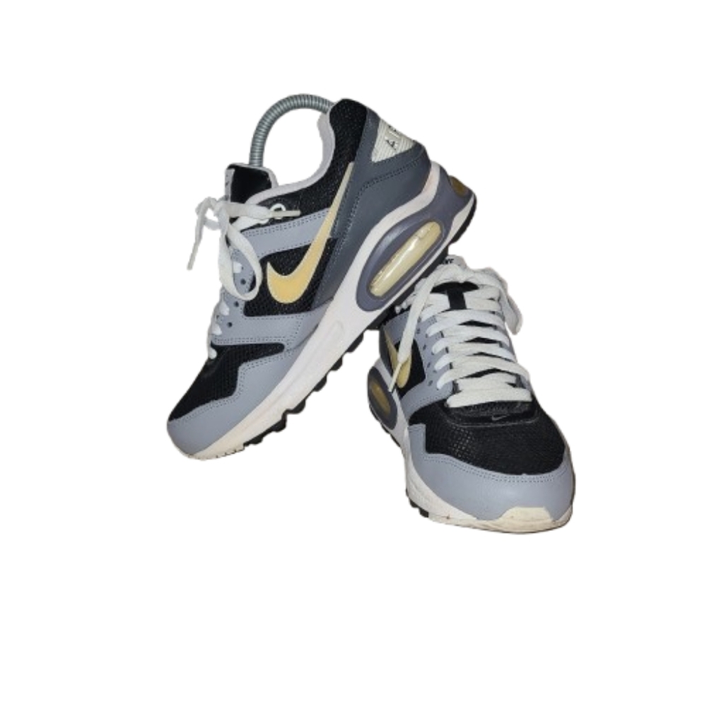 Nike Air Max Navigate Sneakers Black White Yellow Swoosh
